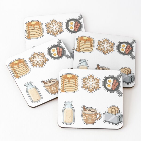 Item preview, Cozy Winter Breakfast Sticker Pack - Holiday Brunch Favorites designed and sold by SimpleP.