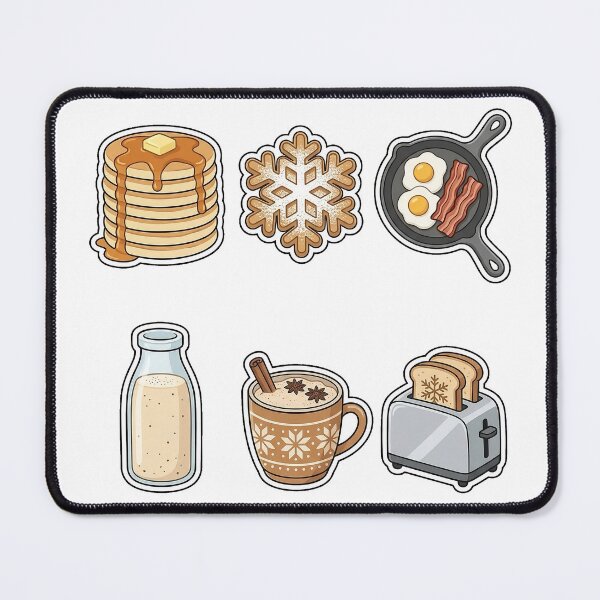 Item preview, Cozy Winter Breakfast Sticker Pack - Holiday Brunch Favorites designed and sold by SimpleP.