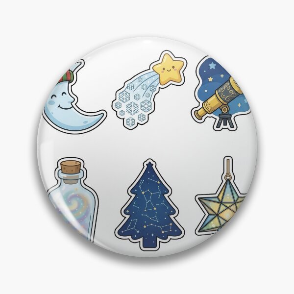 Item preview, Celestial Winter Night Sticker Pack - Starry Holiday Magic Set designed and sold by SimpleP.