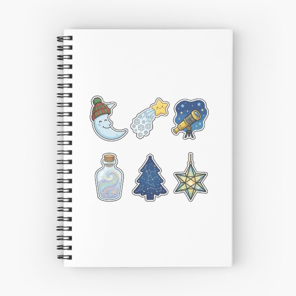Item preview, Celestial Winter Night Sticker Pack - Starry Holiday Magic Set designed and sold by SimpleP.