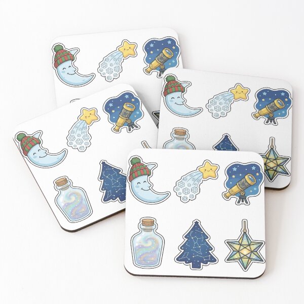 Item preview, Celestial Winter Night Sticker Pack - Starry Holiday Magic Set designed and sold by SimpleP.
