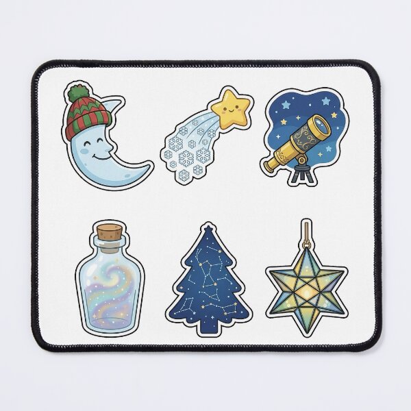 Item preview, Celestial Winter Night Sticker Pack - Starry Holiday Magic Set designed and sold by SimpleP.