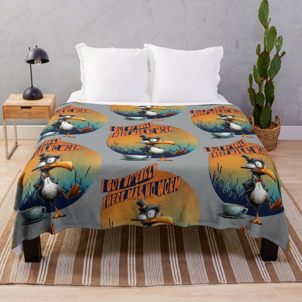 Item preview, I Got Up Early There Was No Worm – Eccentric Bird Morning Humor designed and sold by Szpaku desart .