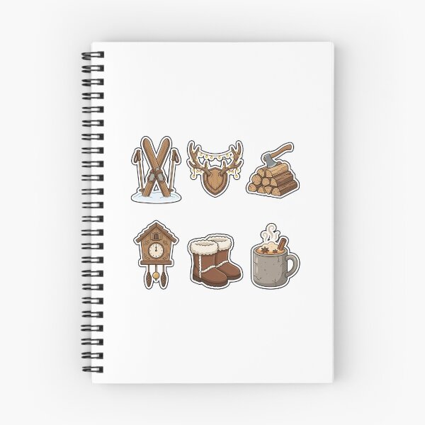 Item preview, Rustic Mountain Lodge Sticker Pack - Cabin Winter Favorites designed and sold by SimpleP.