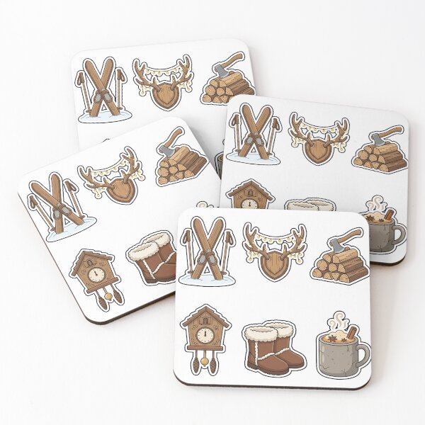 Item preview, Rustic Mountain Lodge Sticker Pack - Cabin Winter Favorites designed and sold by SimpleP.