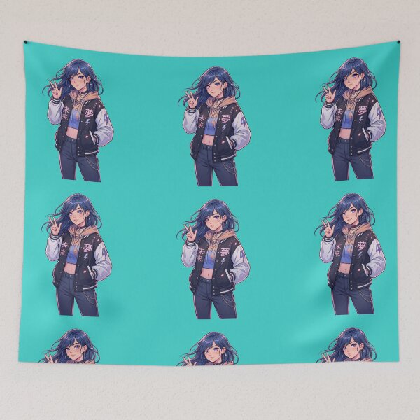 Item preview, Aesthetic Pastel Neon Anime Streetwear Cyber Graphic designed and sold by Ankitjain2504.