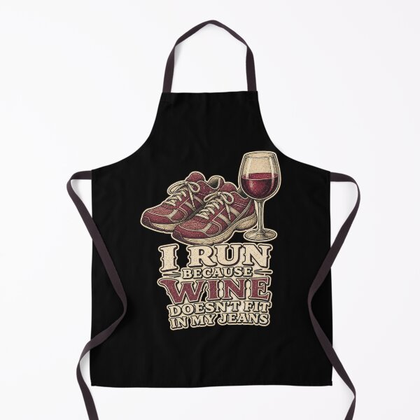 Item preview, I Run Because Wine Doesn't Fit In My Jeans Shirt, Funny Running T-Shirt, Runner Humor Tee, Funny Marathon Gift Shirt, Vintage Running Graphic designed and sold by TshirtsLabs.
