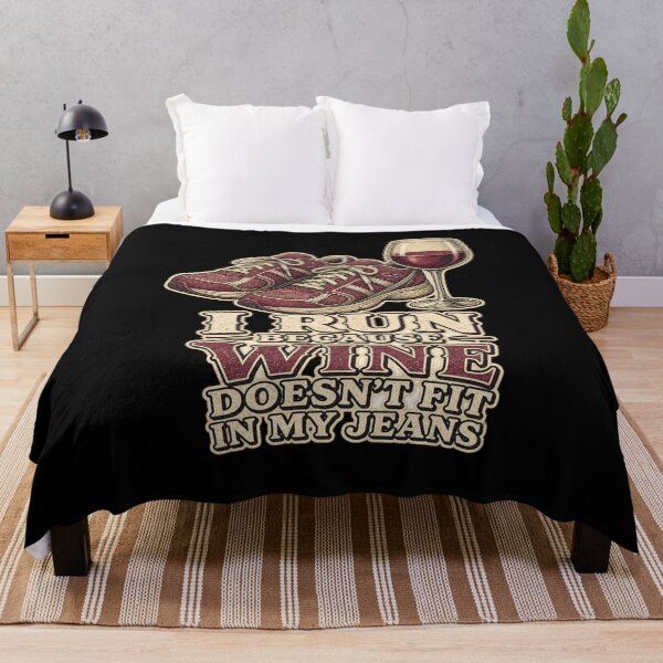Item preview, I Run Because Wine Doesn't Fit In My Jeans Shirt, Funny Running T-Shirt, Runner Humor Tee, Funny Marathon Gift Shirt, Vintage Running Graphic designed and sold by TshirtsLabs.