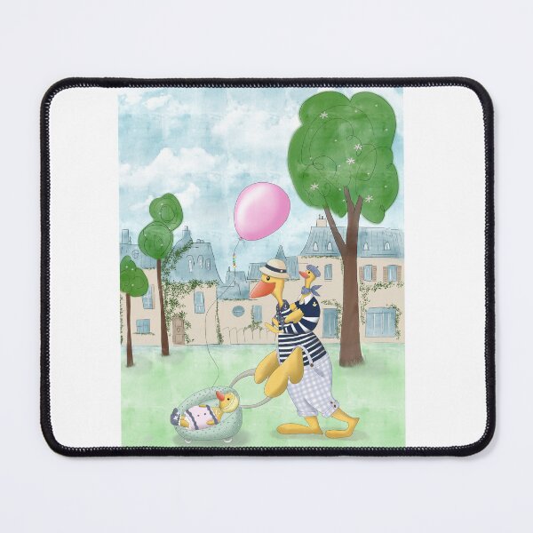 Item preview, Cute Sailor Ducks Family Walk | Whimsical Nursery Art designed and sold by The Whimsy Nest Art.