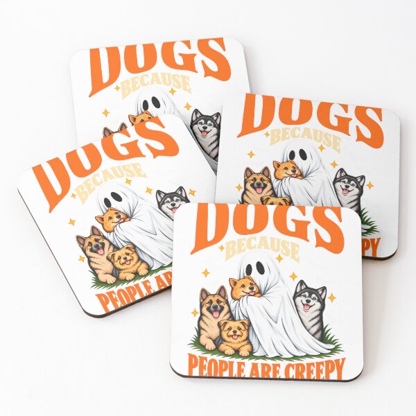 Item preview, Dogs Because People Are Creepy Halloween Ghost designed and sold by KireVeronica.