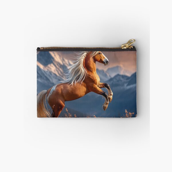 Item preview, Majestic Horse Leaping in Mountain Landscape designed and sold by Artessie.