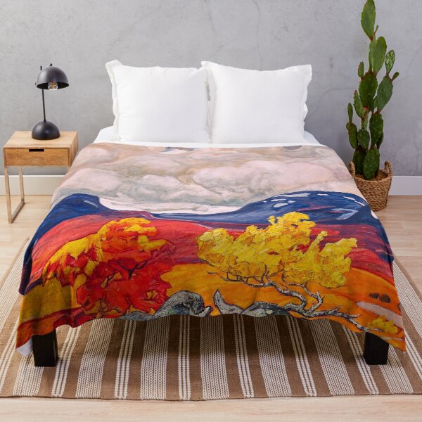 Item preview, Autumn mountain colorful forest landscape painting by Helmer Osslund designed and sold by Jéanpaul Ferro.