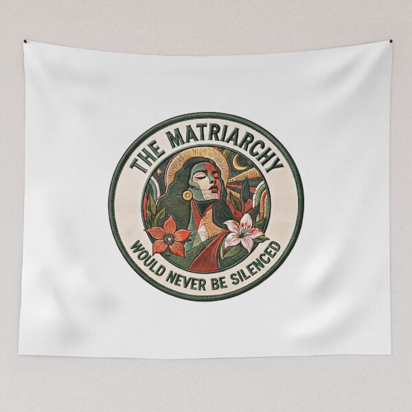 Item preview, The Matriarchy Would Never – Feminist Floral Bumper  designed and sold by gear-posters.