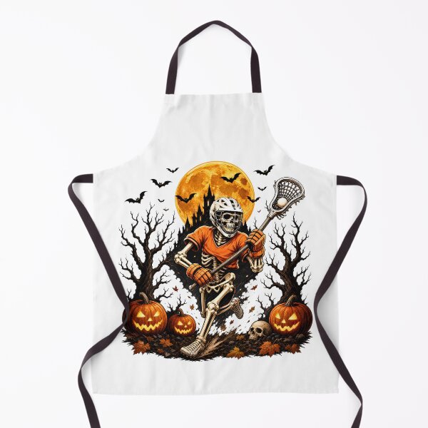 Item preview, Halloween Lacrosse Skeleton Full Moon designed and sold by calicito.