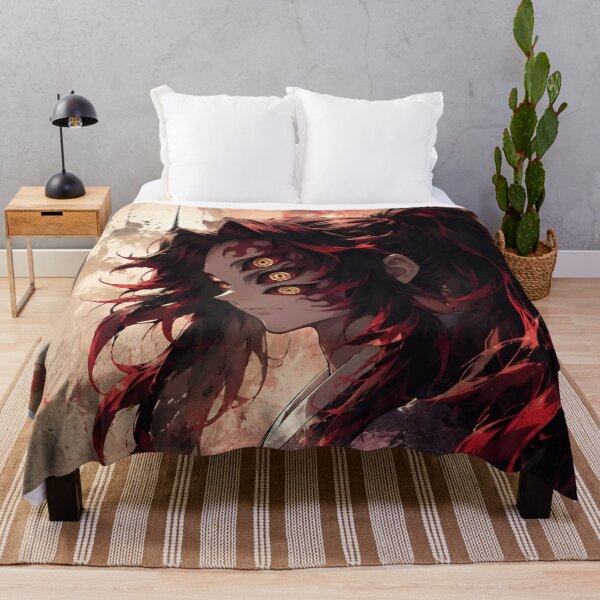 Item preview, Crimson Six-Eyed Demon Warrior – Dark Japanese Anime Inspired Art designed and sold by Dyan4.