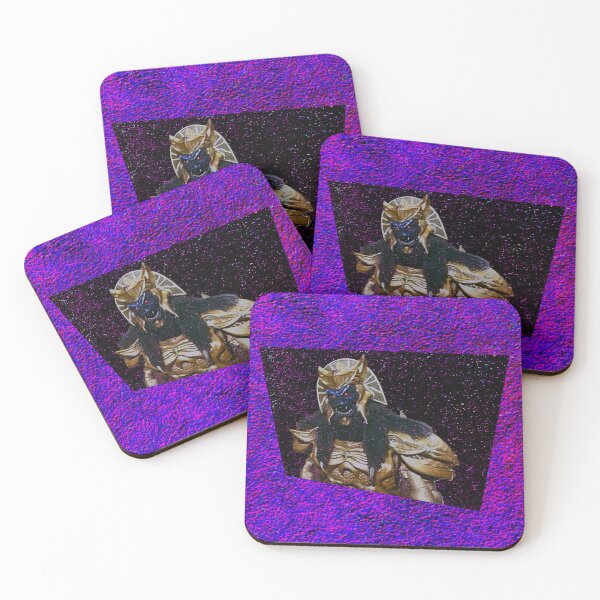 Item preview, goldar textured neon galaxy background power rangers designed and sold by retro_hobbie_shop.