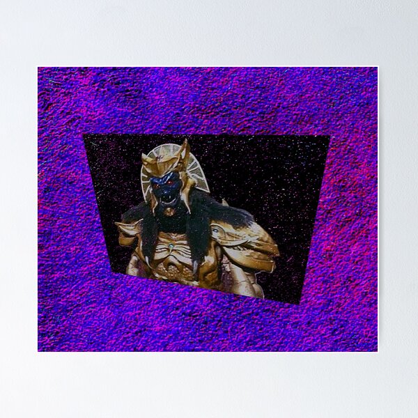 Item preview, fondo de galaxia neón texturizada goldar power rangers designed and sold by retro_hobbie_shop.