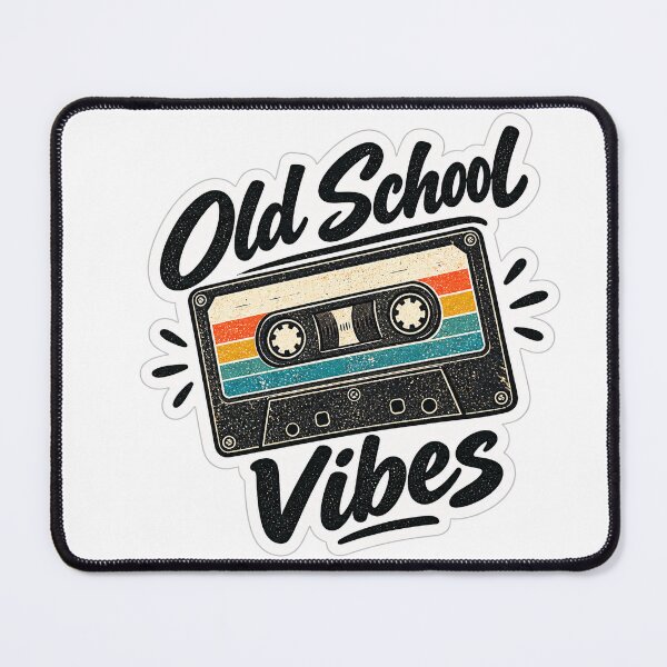 Item preview, Old School Vibes Retro Vintage Cassette Tape - 80s 90s Music Design designed and sold by Venloomzy.