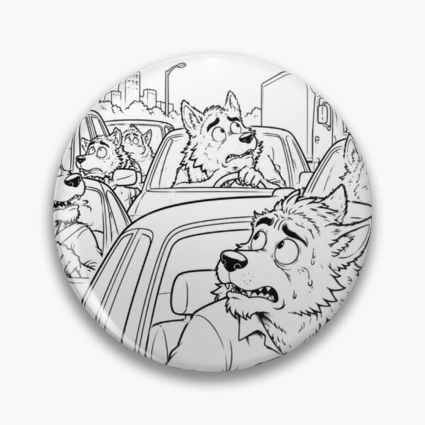Item preview, Werewolf Traffic Jam Full Moon Panic Humor designed and sold by ComedyInkFactor.