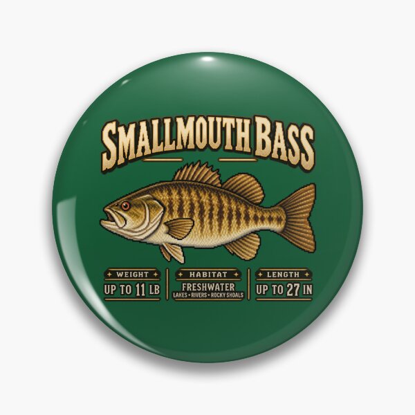 Item preview, SMALLMOUTH BASS designed and sold by KrungiT Design .
