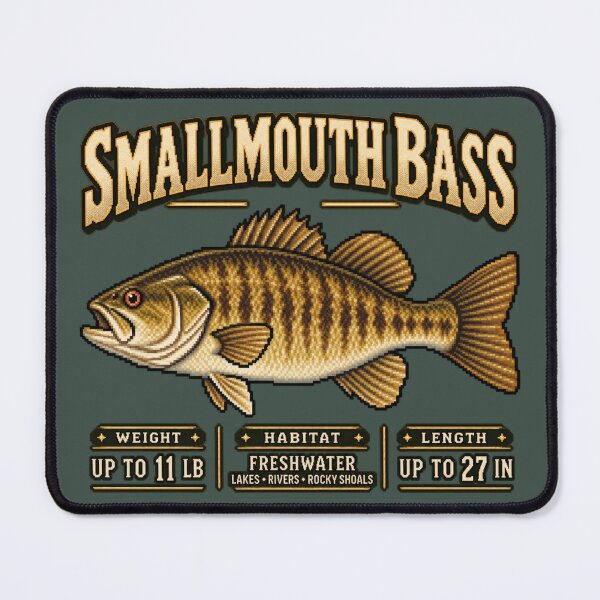 Item preview, SMALLMOUTH BASS designed and sold by KrungiT Design .
