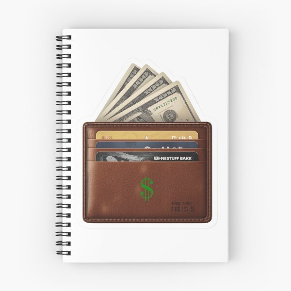 Item preview, Cash Filled Wallet with Dollar Bills | Money Finance Wealth Illustration designed and sold by Pandey14.