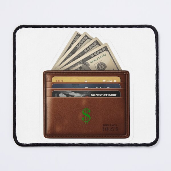 Item preview, Cash Filled Wallet with Dollar Bills | Money Finance Wealth Illustration designed and sold by Pandey14.