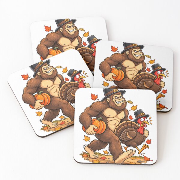 Item preview, Bigfoot Turkey Chase Thanksgiving Chaos designed and sold by KireVeronica.