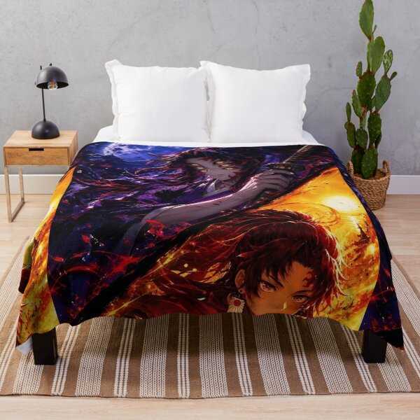 Item preview, Moonlit Demon and Flame Warrior – Japanese Dark Fantasy Anime Art designed and sold by Dyan4.