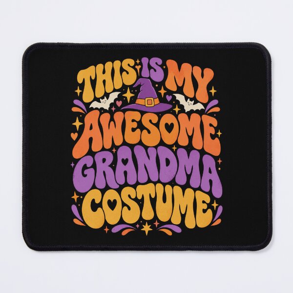Item preview, Halloween Costume Grandmacore Pumpkin Witch Bat Graphic designed and sold by ROUX-ART.