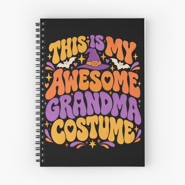 Item preview, Halloween Costume Grandmacore Pumpkin Witch Bat Graphic designed and sold by ROUX-ART.