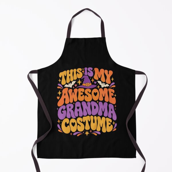 Item preview, Halloween Costume Grandmacore Pumpkin Witch Bat Graphic designed and sold by ROUX-ART.