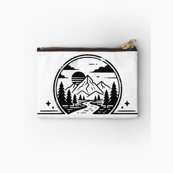 Item preview, Vintage Mountain Wilderness Lake Landscape Tshirt and Sticeker designed and sold by Billium Halder.