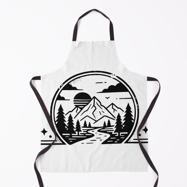 Item preview, Vintage Mountain Wilderness Lake Landscape Tshirt and Sticeker designed and sold by Billium Halder.