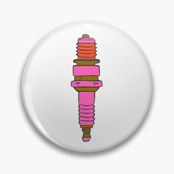 Item preview, Cute Pink Spark Plug Retro Automotive Engine Part Funny Mechanic Car Enthusiast Design designed and sold by Ikochane.