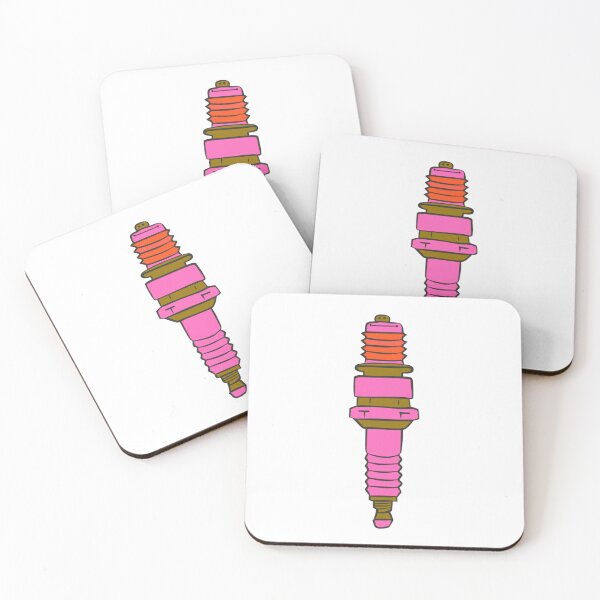 Item preview, Cute Pink Spark Plug Retro Automotive Engine Part Funny Mechanic Car Enthusiast Design designed and sold by Ikochane.