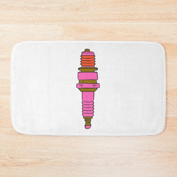 Item preview, Cute Pink Spark Plug Retro Automotive Engine Part Funny Mechanic Car Enthusiast Design designed and sold by Ikochane.