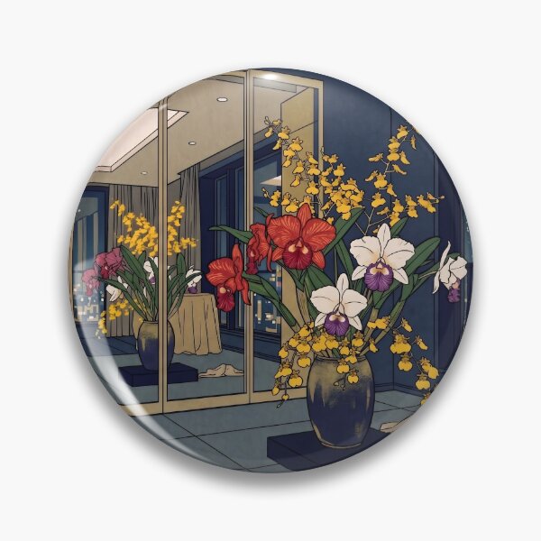 Item preview, Ukiyo-e Cattleya Orchid Ikebana Art designed and sold by conohitoAI-ArtGallery.