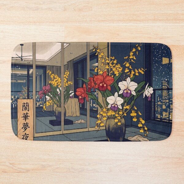 Item preview, Ukiyo-e Cattleya Orchid Ikebana Art designed and sold by conohitoAI-ArtGallery.