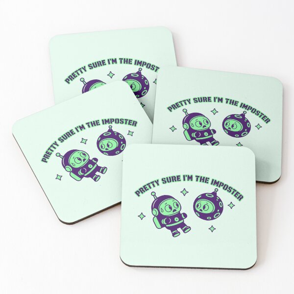 Item preview, Pretty Sure I'm The Imposter Cute Retro Astronaut Space Humor designed and sold by KungPowUnicorn.