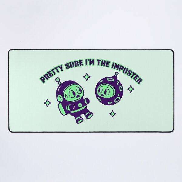 Item preview, Pretty Sure I'm The Imposter Cute Retro Astronaut Space Humor designed and sold by KungPowUnicorn.