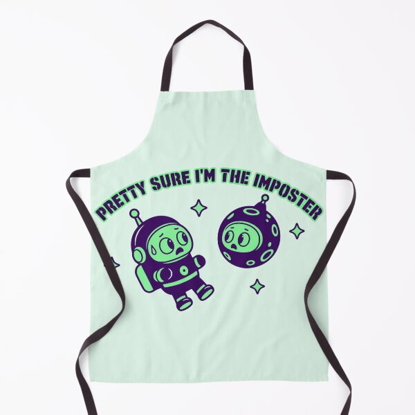 Item preview, Pretty Sure I'm The Imposter Cute Retro Astronaut Space Humor designed and sold by KungPowUnicorn.