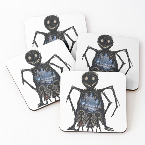 Item preview, Scribble Shadow Creature Winter Forest Children Art designed and sold by LujziWorld.