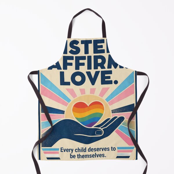 Item preview, Listen Affirm Love Retro Rainbow Sunburst Affirmation Art designed and sold by kaia's802studio.