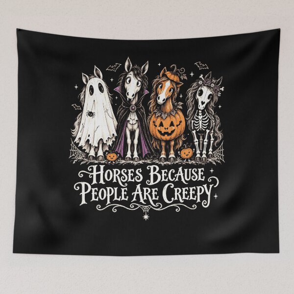 Item preview, Halloween Horses Because People Are Creepy Costume Group designed and sold by Alzasshop.