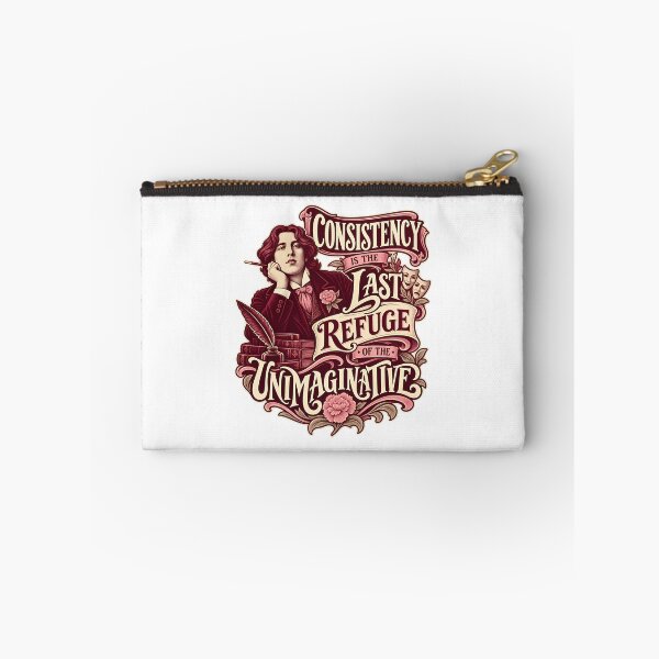 Item preview, Oscar Wilde Consistency Is the Last Refuge Quote designed and sold by Fenay Designs.