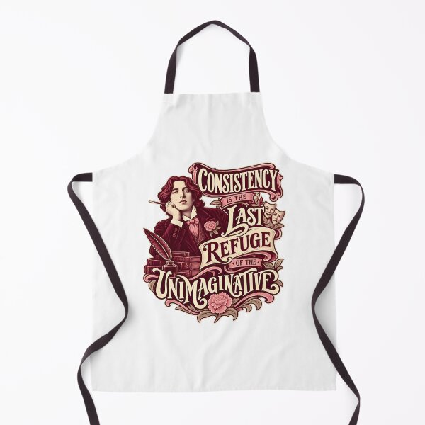 Item preview, Oscar Wilde Consistency Is the Last Refuge Quote designed and sold by Fenay Designs.