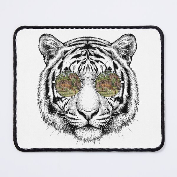 Item preview, Tiger Jungle Ruins Shades Reflection designed and sold by Bad-Decisions-Designs.