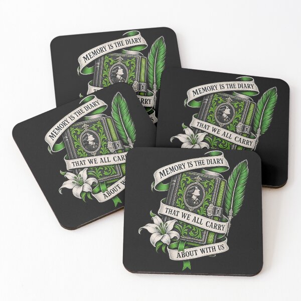 Item preview, Oscar Wilde Memory Is the Diary Locked Journal designed and sold by Fenay Designs.