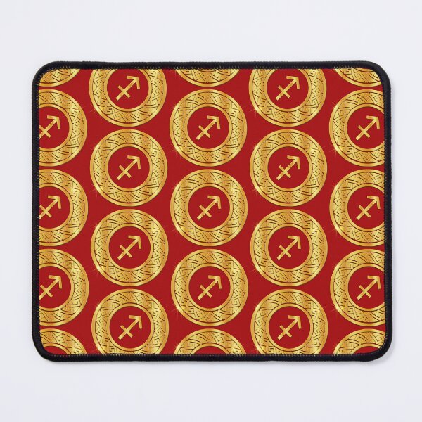 Item preview, Gold Sagittarius Fire Zodiac Medallion (Red) designed and sold by Art-PraveenRai.